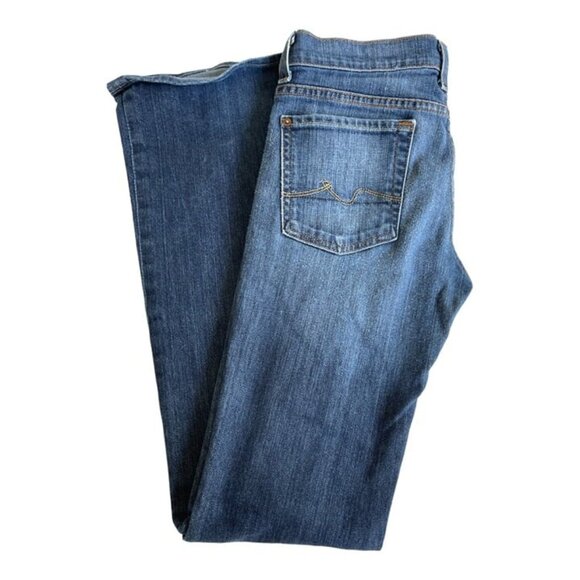 7 For All Mankind Boy Cut Low-Rise Button-Fly Ladies Jeans - Size 27 - Picture 4 of 7
